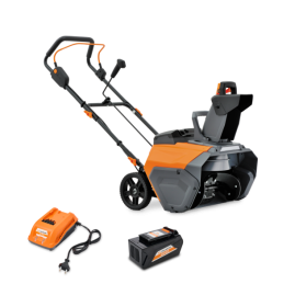 Снегоуборщик аккумуляторный VILLARTEC WA4051 SET: акк. AM408+Зу AC402