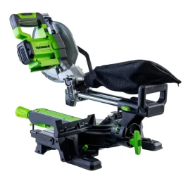 Торцовочная пила акк. Greenworks GD24MS216, 24V, б/щ, 4800 об/мин, 216x30мм,рез 65х310мм,с 1хАКБ 4Ач и ЗУ