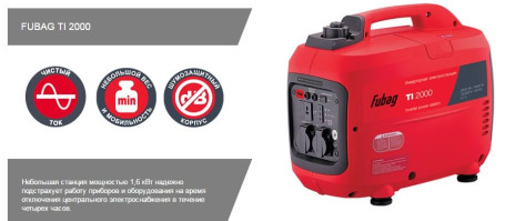 Цифровая инверторная электростанция FUBAG TI 2000 в Екатеринбурге