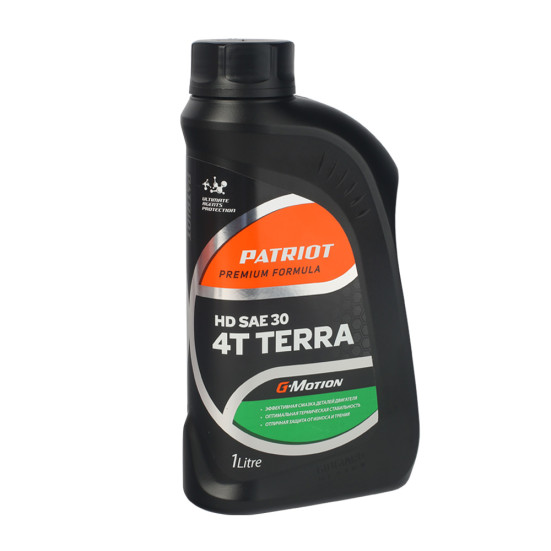 Масло минеральное PATRIOT G-Motion HD SAE 30 4Т TERRA 1л в Екатеринбурге