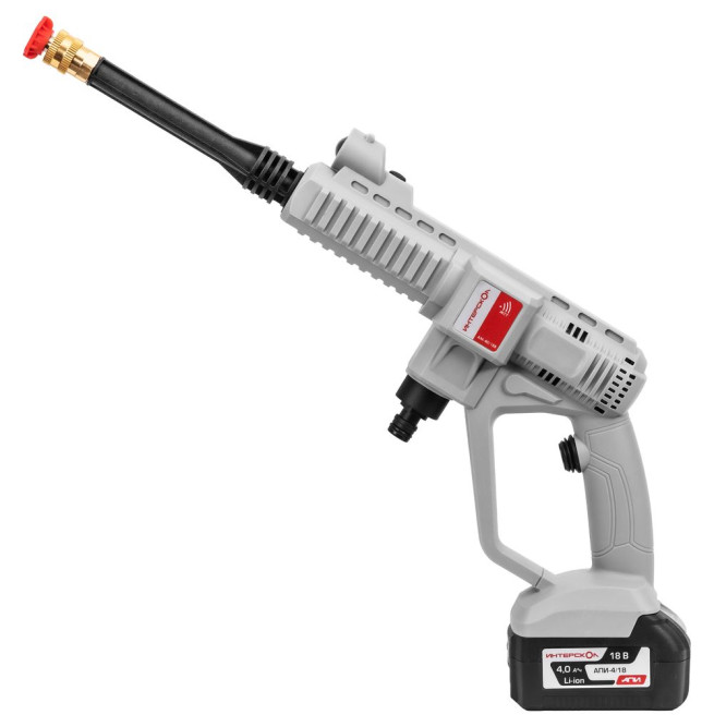 Аккумуляторная бесщеточная мини мойка ИНТЕРСКОЛ АМ-40/18В в Екатеринбурге