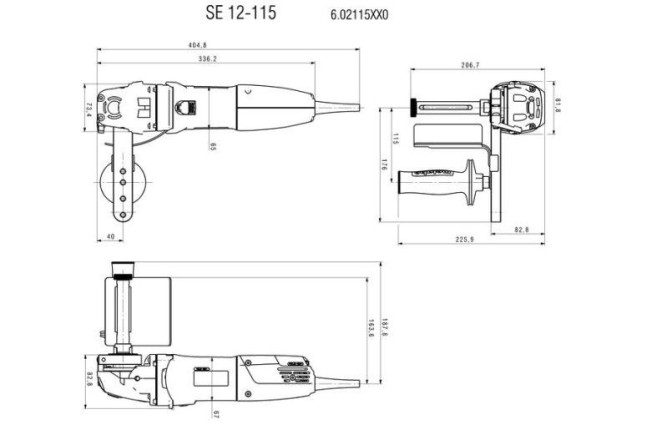 Щеточный шлифователь Metabo SE 12-115 602115510 в Екатеринбурге