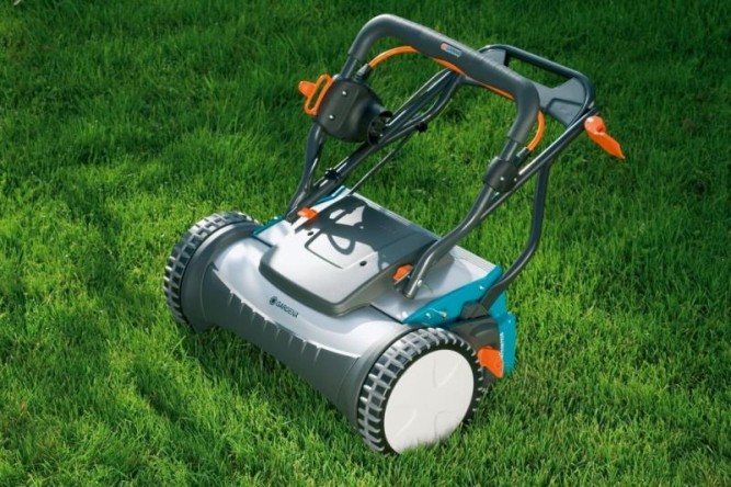 Газонокосилка барабанная электрическая GARDENA 380 EC 04028-20.000.00