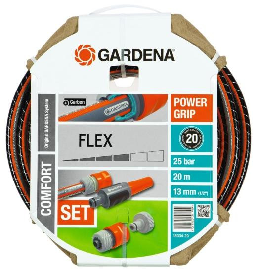 Шланг FLEX 9x9 1/2" х 20 м GARDENA комплект 18034-20.000.00 в Екатеринбурге
