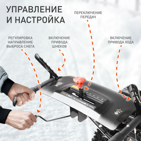 Снегоуборщик бензиновый Patriot PS 603LED в Екатеринбурге