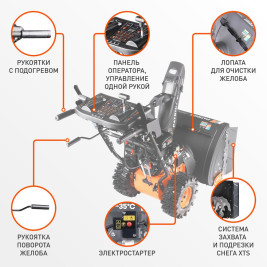 Снегоуборщик бензиновый Patriot Сибирь 67 E