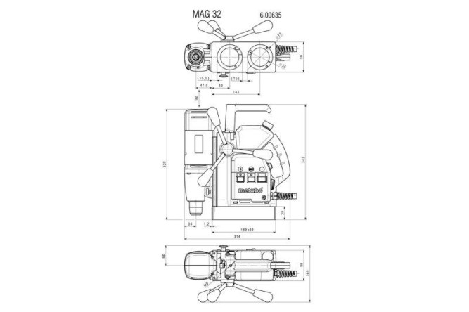 Дрель  на магнитной стойке Metabo MAG 32 600635500 в Екатеринбурге