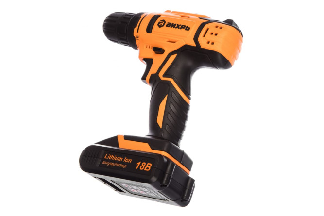 Дрель-шуруповерт аккумуляторная Вихрь ДА-18Л-2 (2,0 А/ч) в Екатеринбурге