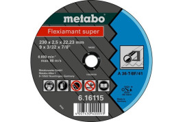 Отрезной круг Metabo 125х2,0х22,23мм Flexiamant Super А 36-Т прямой  616107000