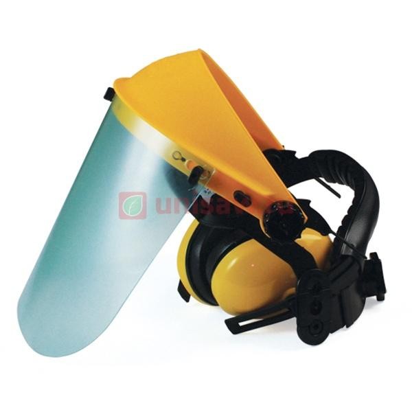 Маска защитная (плекс) с наушниками в Екатеринбурге