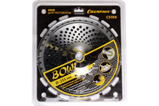Нож с зубцами из твердого сплава Champion Bowl 40/255/25,4 (SRM-330ES/SRM-350ES,4605) в Екатеринбурге