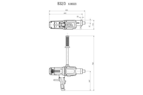 Дрель 3-х скоростная Metabo B 32/3 600323000 в Екатеринбурге