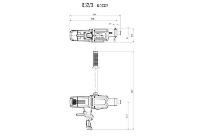Дрель 3-х скоростная Metabo B 32/3 600323000 в Екатеринбурге