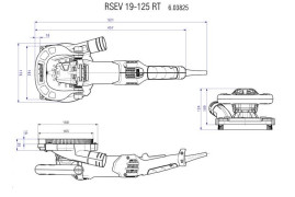 Шлифовальная машина по бетону Metabo RSEV 19-125 RT 603825710