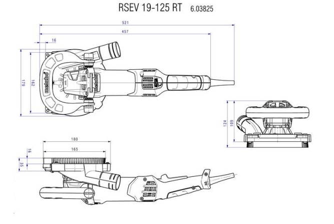 Шлифовальная машина по бетону Metabo RSEV 19-125 RT 603825710 в Екатеринбурге