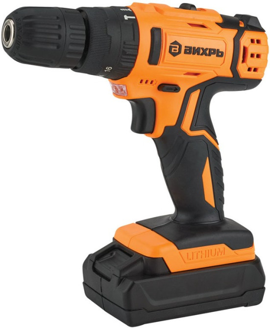 Дрель-шуруповерт аккумуляторная ударная Вихрь ДА-24Л-2кУ (2,0 А/ч) в Екатеринбурге