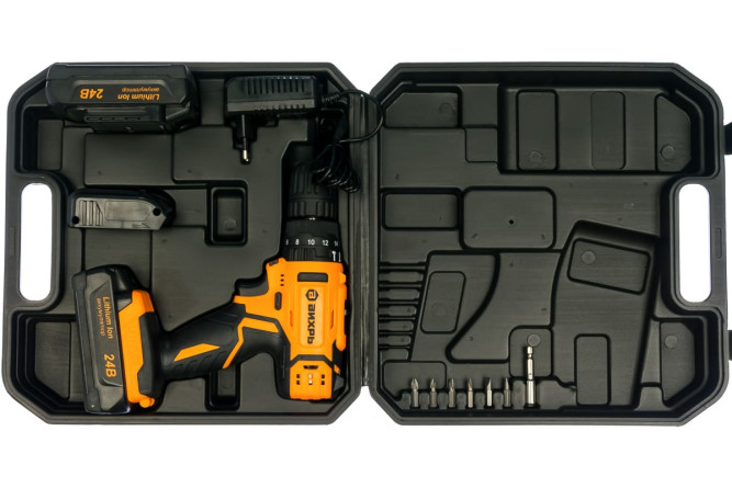 Дрель-шуруповерт аккумуляторная ударная Вихрь ДА-24Л-2кУ (2,0 А/ч) в Екатеринбурге