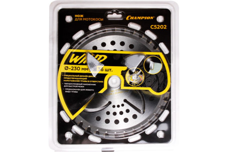 Нож с зубцами из твердого сплава Champion Wind 36/230/25,4 (SRM-330ES/SRM-350ES,4605) в Екатеринбурге