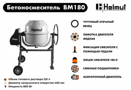 Бетоносмеситель Helmut BM180 в Екатеринбурге