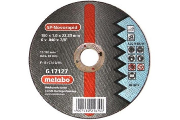 Отрезной круг Metabo 150х1,0х22,23мм Novorapid SP А 60-R прямой 617127000