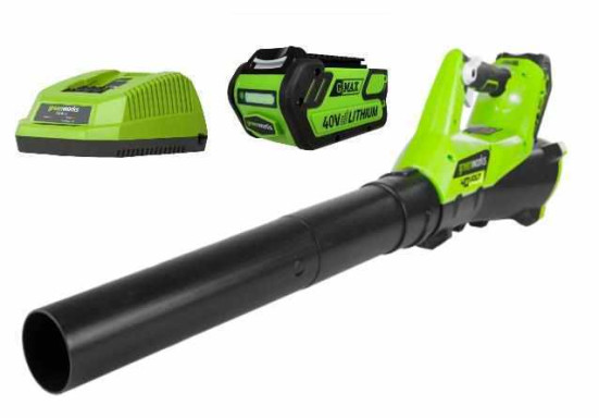Воздуходувка аккумуляторная Greenworks 40V (G40AB2K) комплект с АКБ и ЗУ в Екатеринбурге