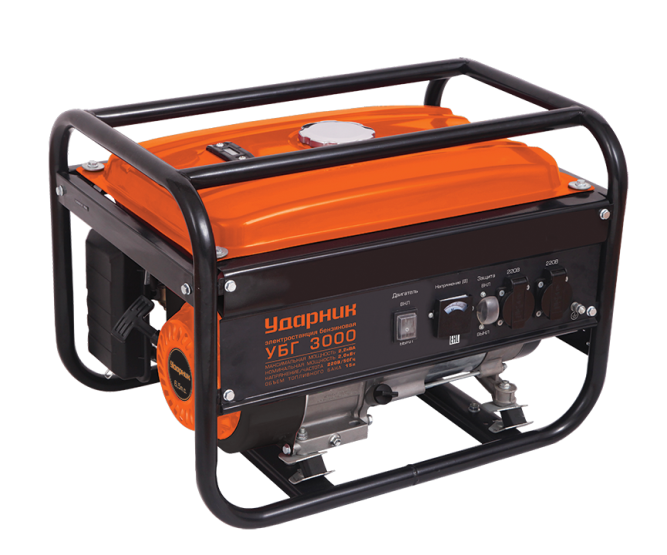 Бензогенератор Ударник УБГ 3000 в Екатеринбурге