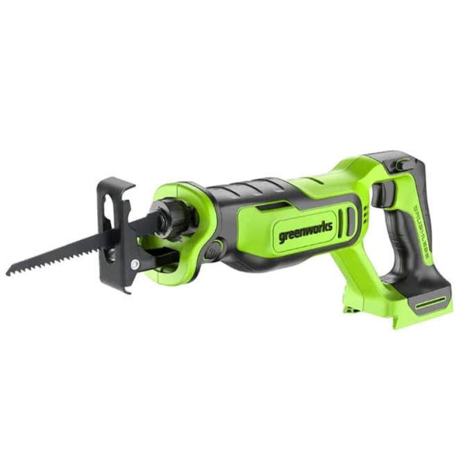 Пила сабельная аккумуляторная Greenworks Арт.1200607, 24V, бесщеточная без АКБ и ЗУ в Екатеринбурге