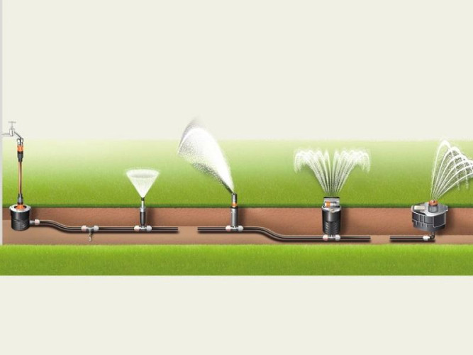 Дождеватель выдвижной S 80 GARDENA 01569-27.000.00 в Екатеринбурге