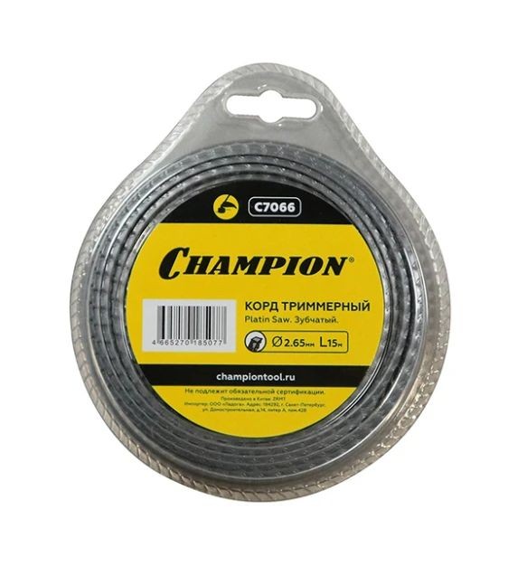 Корд трим.CHAMPION Platin Saw 2.65мм*15м (зубчатый) в Екатеринбурге