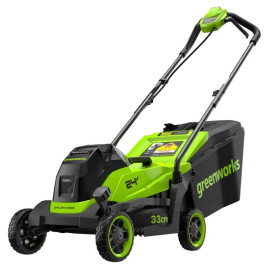 Газонокосилка аккумуляторная Greenworks GD24LM331,  24V, 33 см, бесщеточная, c 1хАКБ 2Ач