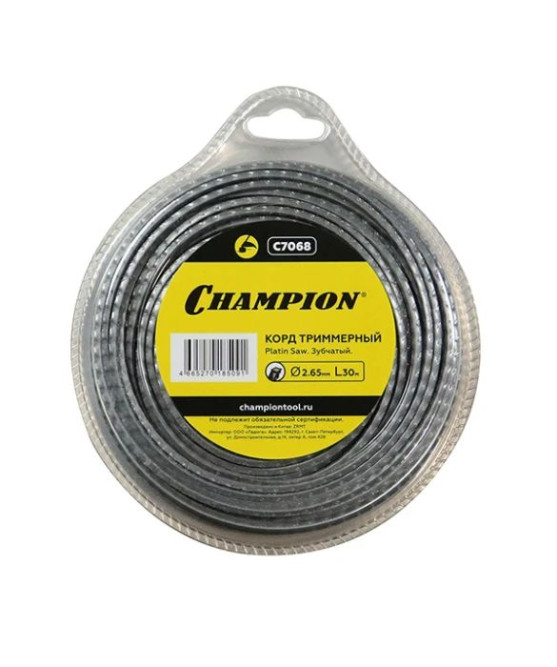 Корд трим.CHAMPION Platin Saw 2.65мм*30м (зубчатый) в Екатеринбурге