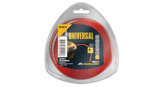 Корд триммерный Nylon Line 2.4mm x 15m красный (бесшумный) UOA 5776163-14 в Екатеринбурге