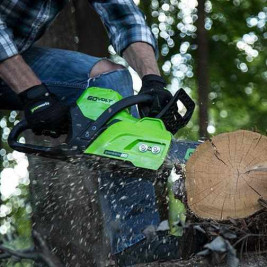 Аккумуляторная Бесщёточная Цепная пила Greenworks 60V (40 см) GD60CS40