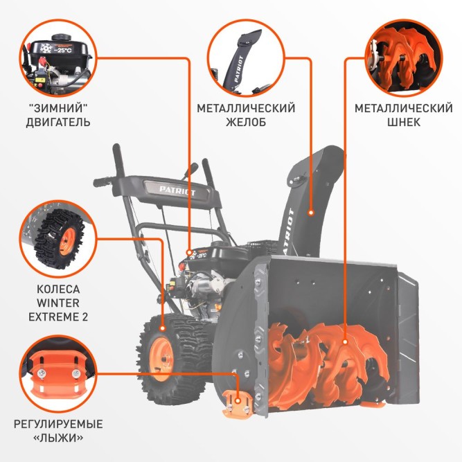 Снегоуборщик PATRIOT PS 707 с электростартером в Екатеринбурге