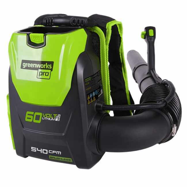 Ранцевый Воздуходув, аккумуляторный Greenworks GD60BPB, 60V, бесщеточный, без АКБ и ЗУ в Екатеринбурге