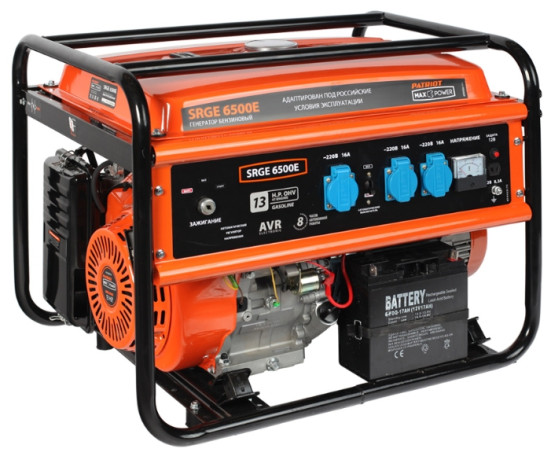 Бензогенератор Patriot SRGE 6500E в Екатеринбурге