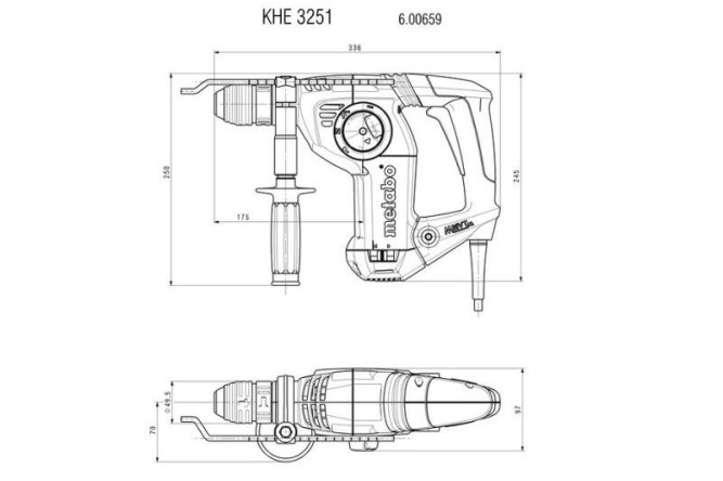 Перфоратор комбинированный Metabo KHE 3251 600659000 в Екатеринбурге