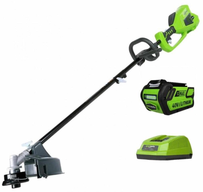 Аккумуляторный Бесщёточный Триммер Greenworks G-MAX 40V (35 см) комплект GD40BC в Екатеринбурге