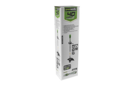 Аккумуляторный Бесщёточный Триммер Greenworks G-MAX 40V (35 см) комплект GD40BC в Екатеринбурге