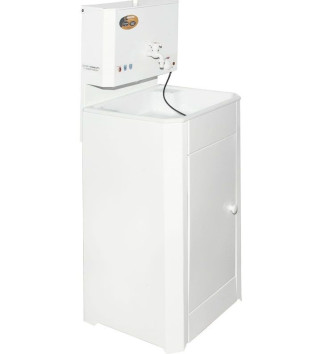 Умывальник дачный КОМФОРТ, с подогревом, пластиковая мойка, цвет белый