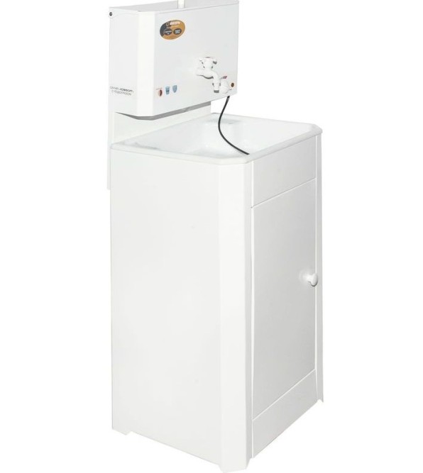 Умывальник дачный КОМФОРТ, с подогревом, пластиковая мойка, цвет белый в Екатеринбурге