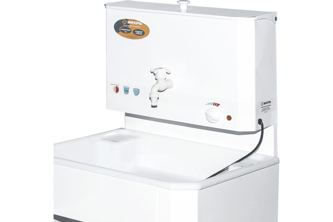 Умывальник дачный КОМФОРТ, с подогревом, пластиковая мойка, цвет белый в Екатеринбурге