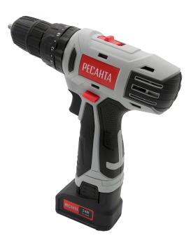 Дрель-шуруповерт аккумуляторная Ресанта ДА-24-2ЛК-У