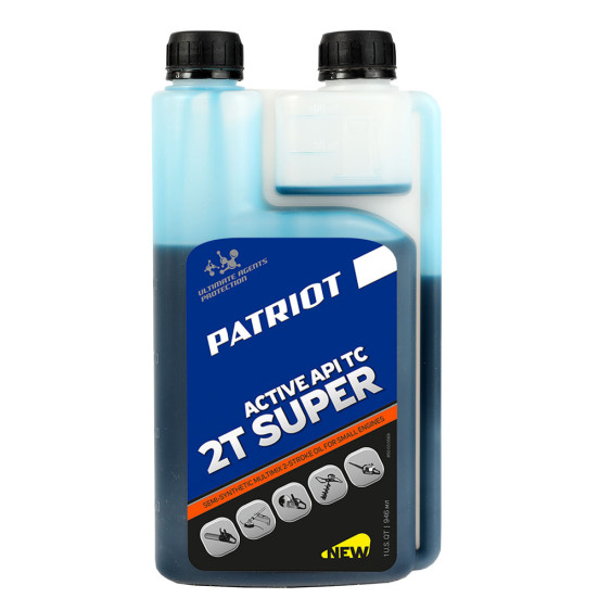Масло полусинт. PATRIOT SUPER ACTIVE 2T дозаторная 0,946л. в Екатеринбурге