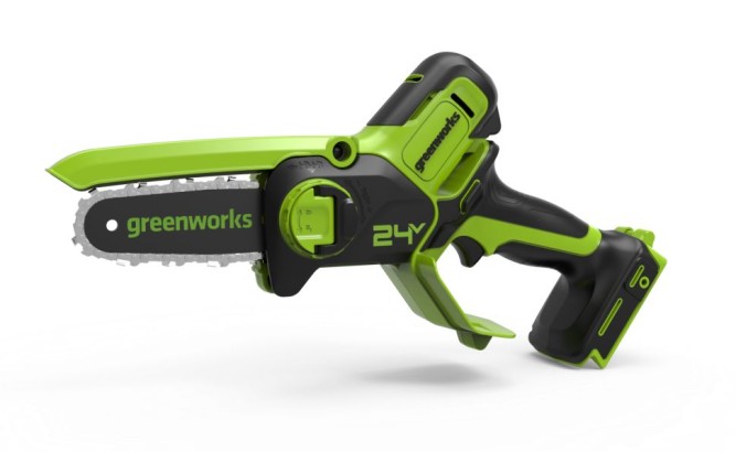 Цепная мини пила аккумуляторная Greenworks Арт. 2008207, 24V, 10см, без АКБ и ЗУ в Екатеринбурге